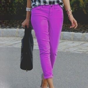 J. Crew Purple Toothpick Skinny Jeans